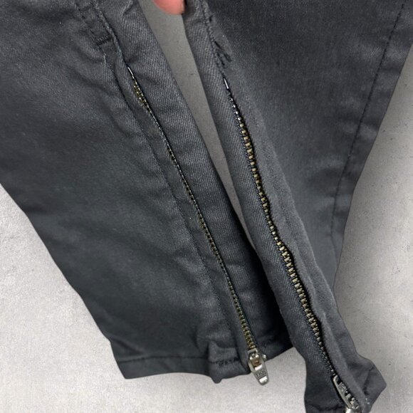 Rag‎ & Bone Ankle Zip Coated Skinny Jeans Womens Size 25 Stretch Denim Mid Rise - Picture 11 of 15